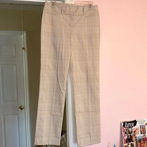 THE LIMITED Tan, White, and Gold Gingham Dress Pants 🤍